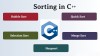 Các thuật toán sắp xếp trong C++
