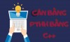 Cân bằng phương trình hóa học bằng C++